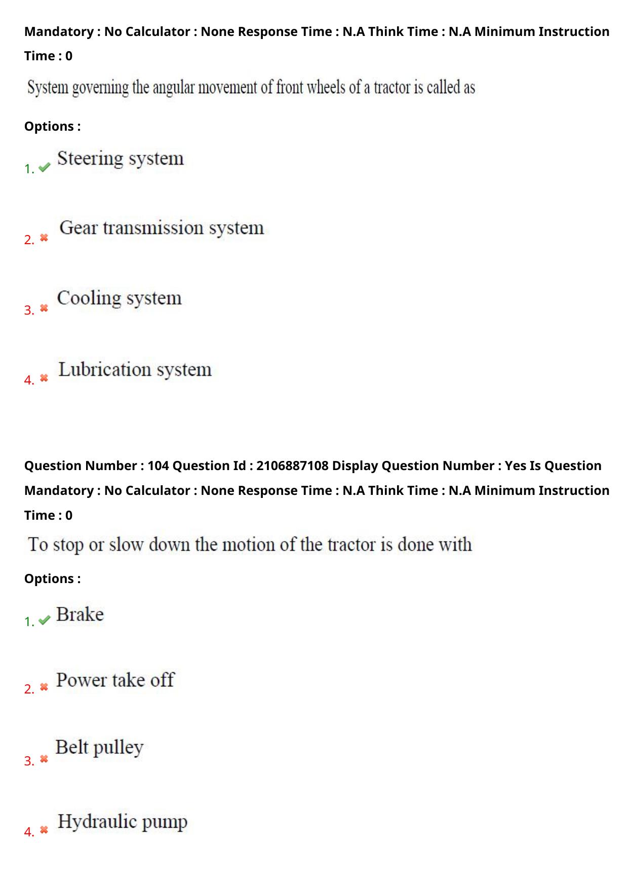 AP ECET 2024 Agricultural Engineering 08th May 2024 (Shift 1) Question Paper wth Key - Page 67