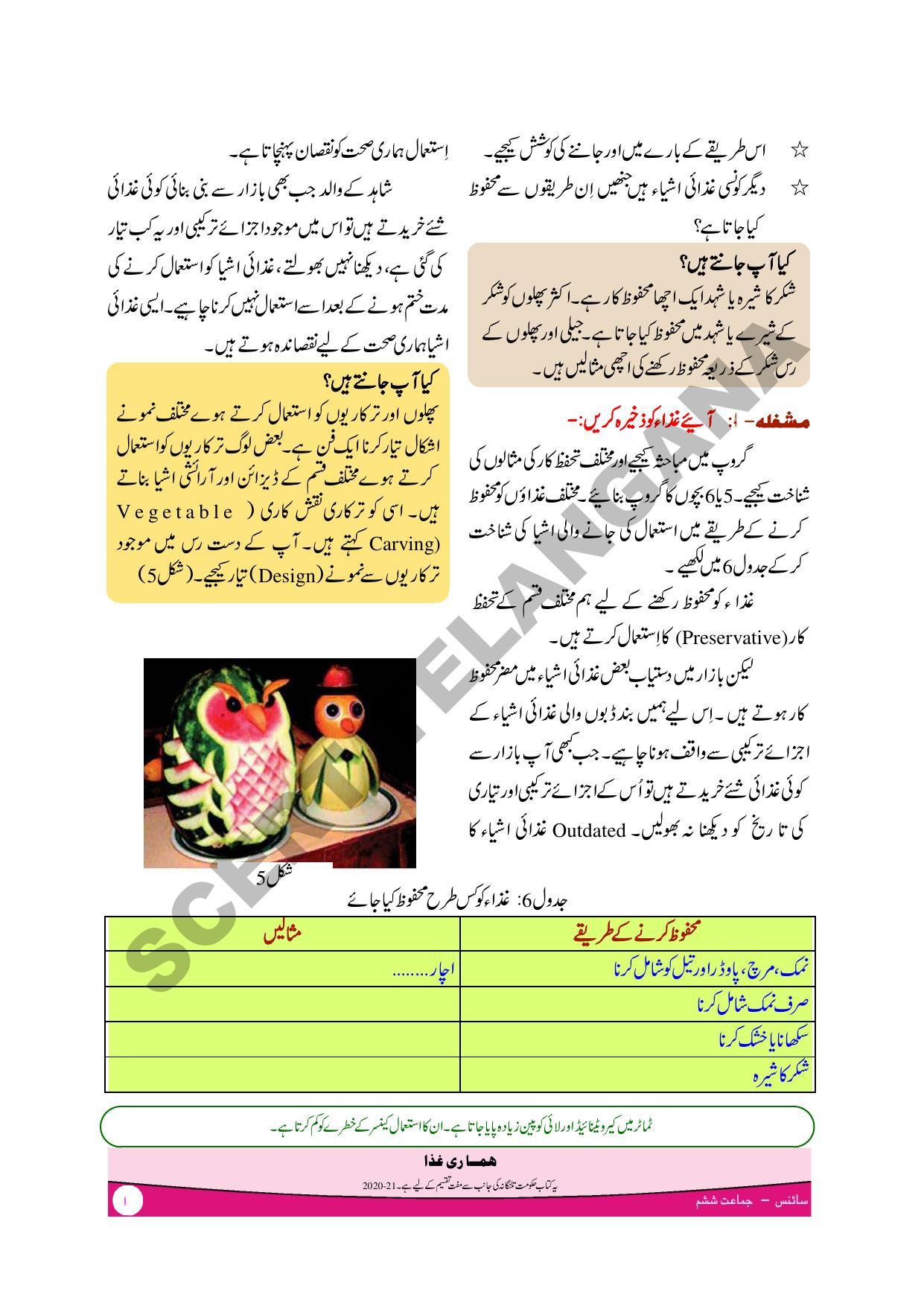 TS SCERT Class 6 General Science Part 1 and 2 (Urdu Medium) Text Book - Page 21