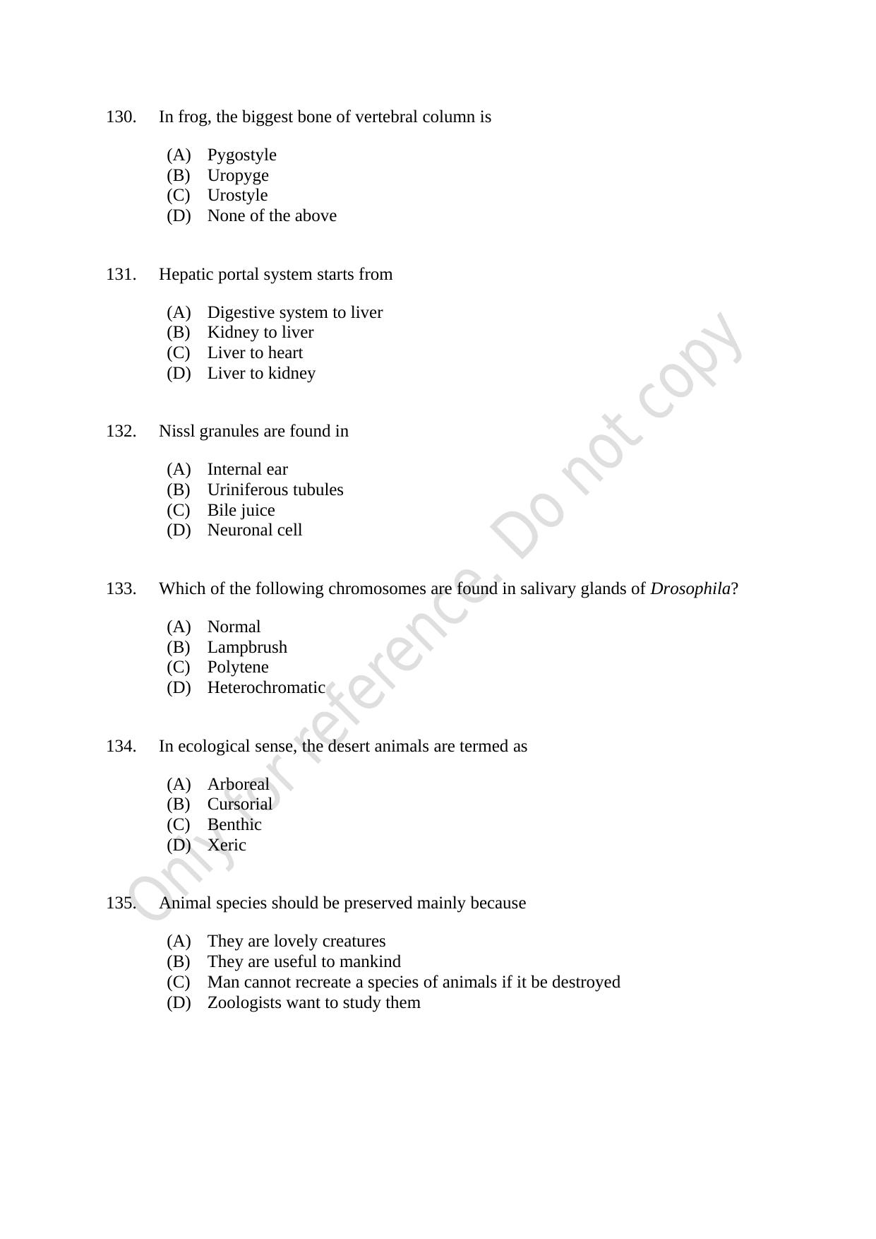 CUSAT CAT 2021 Microbiology Question Paper - Page 23
