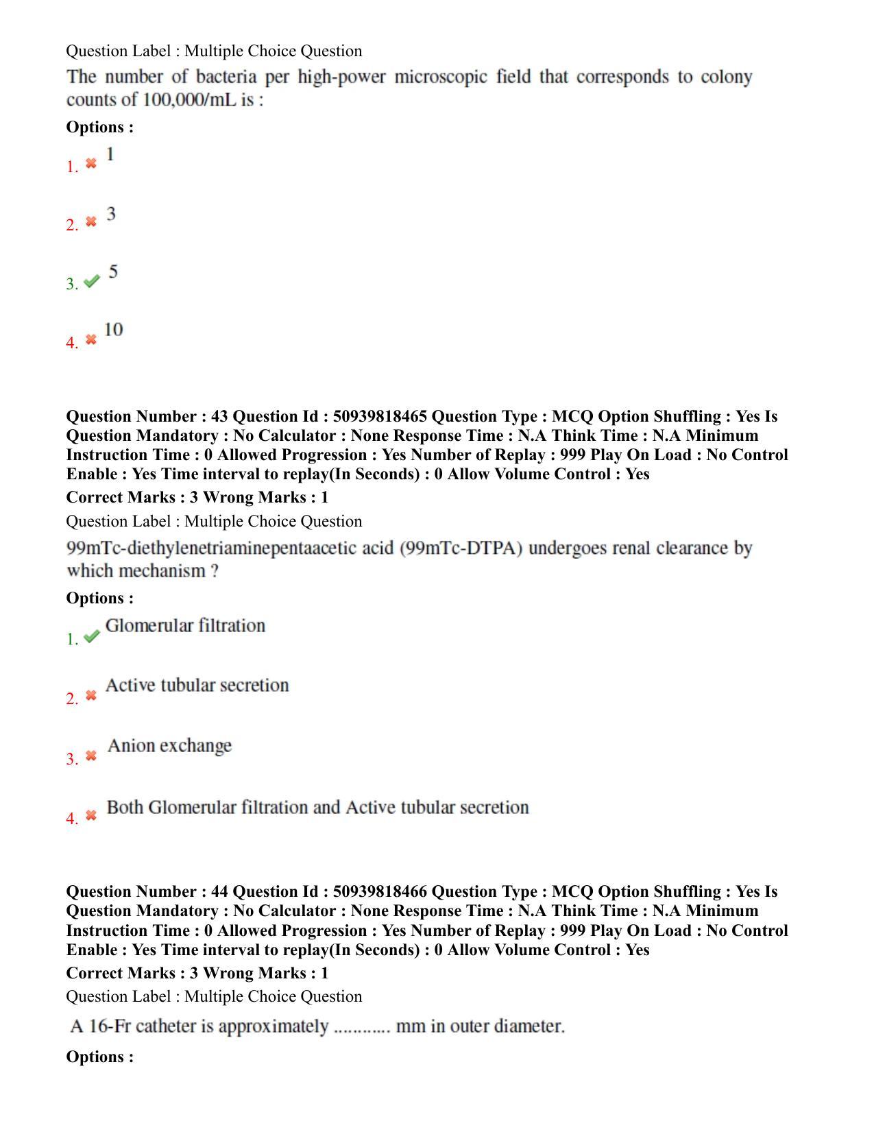 BHU RET Urology 2020 Question Paper - Page 29