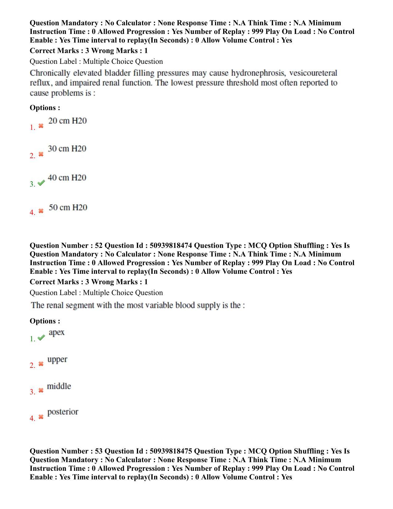 BHU RET Urology 2020 Question Paper - Page 33