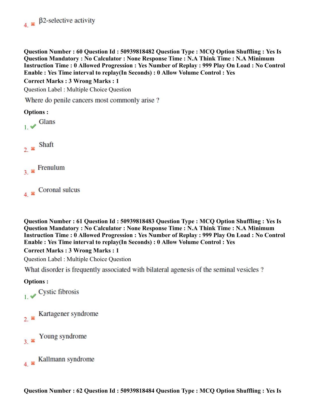 BHU RET Urology 2020 Question Paper - Page 37