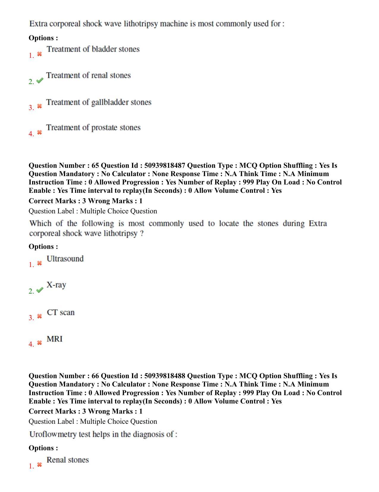 BHU RET Urology 2020 Question Paper - Page 39