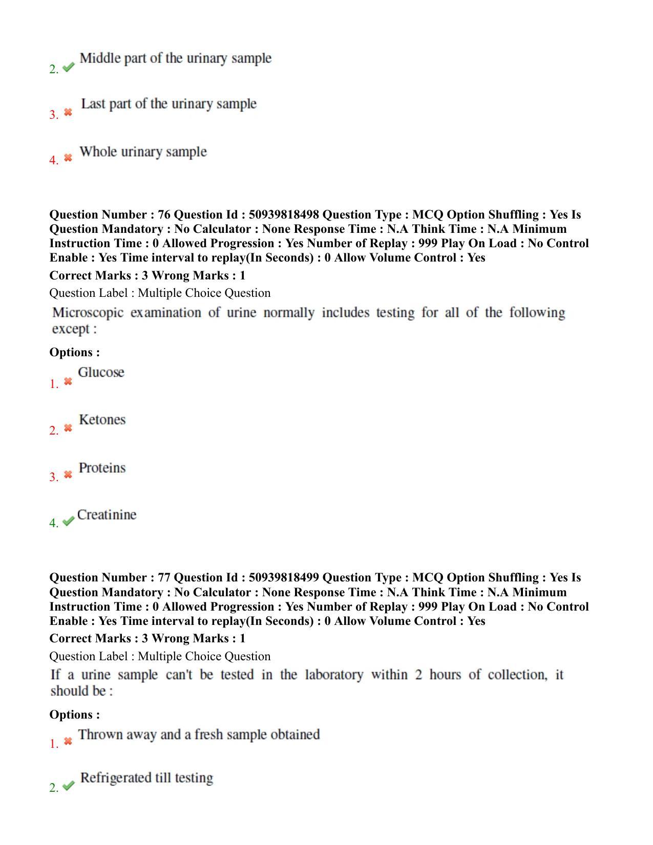 BHU RET Urology 2020 Question Paper - Page 44