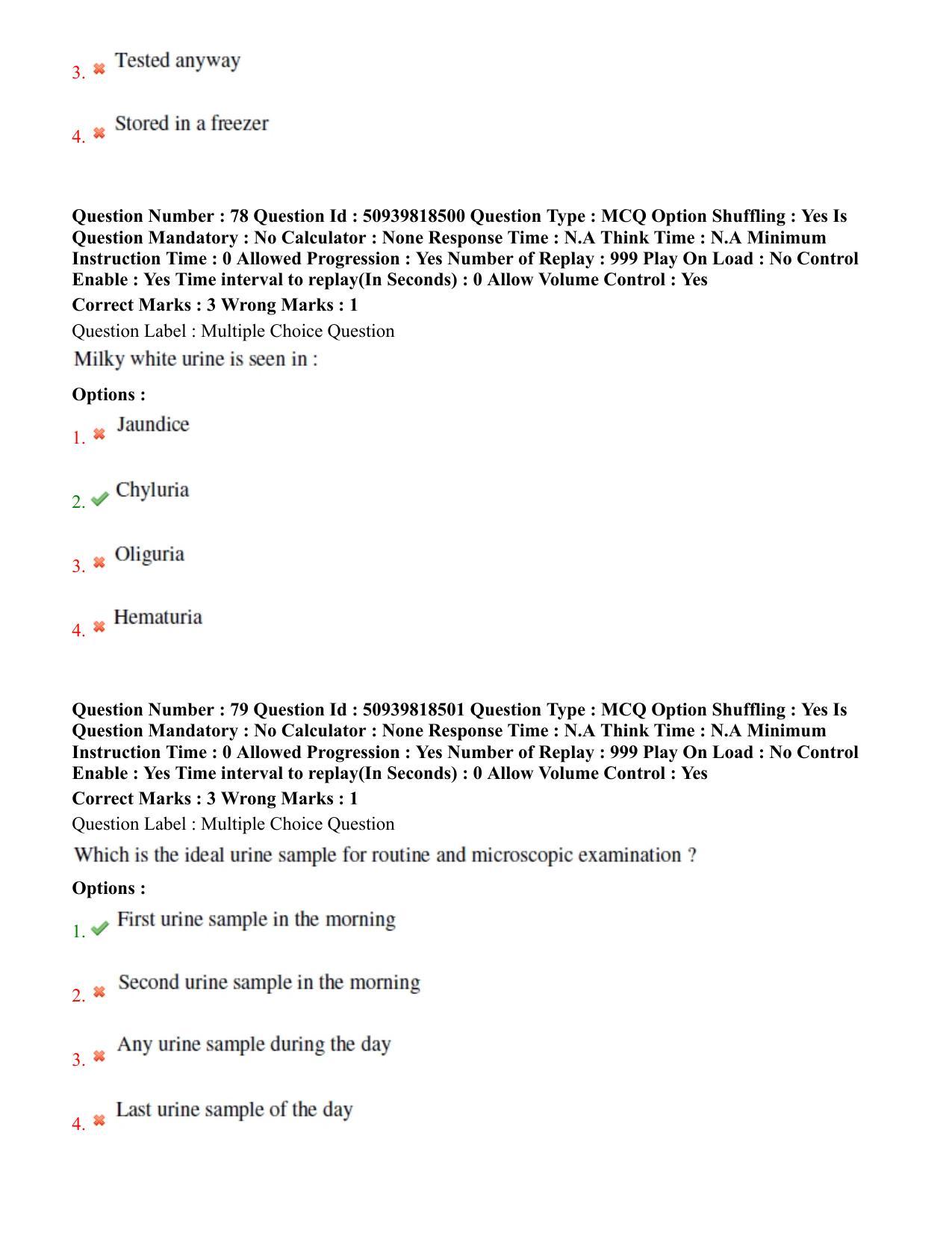 BHU RET Urology 2020 Question Paper - Page 45