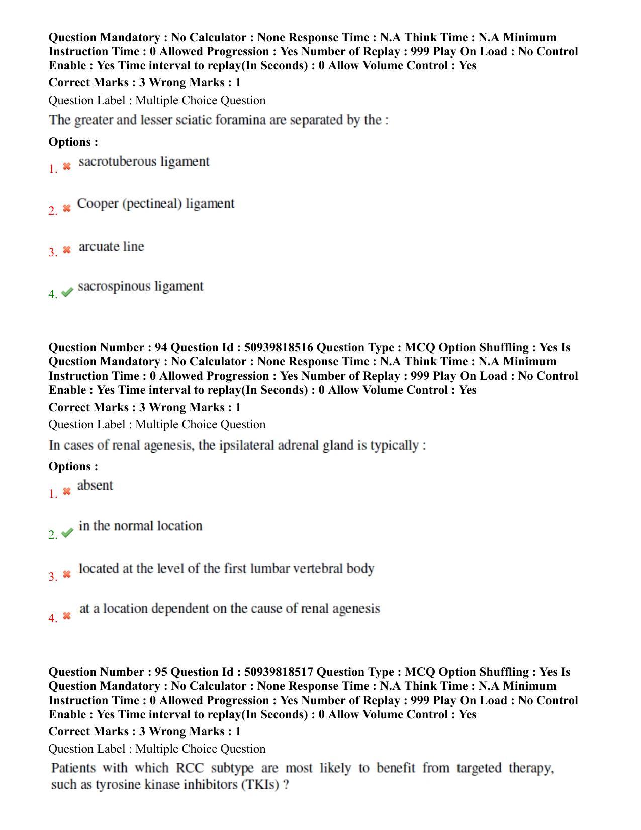 BHU RET Urology 2020 Question Paper - Page 52