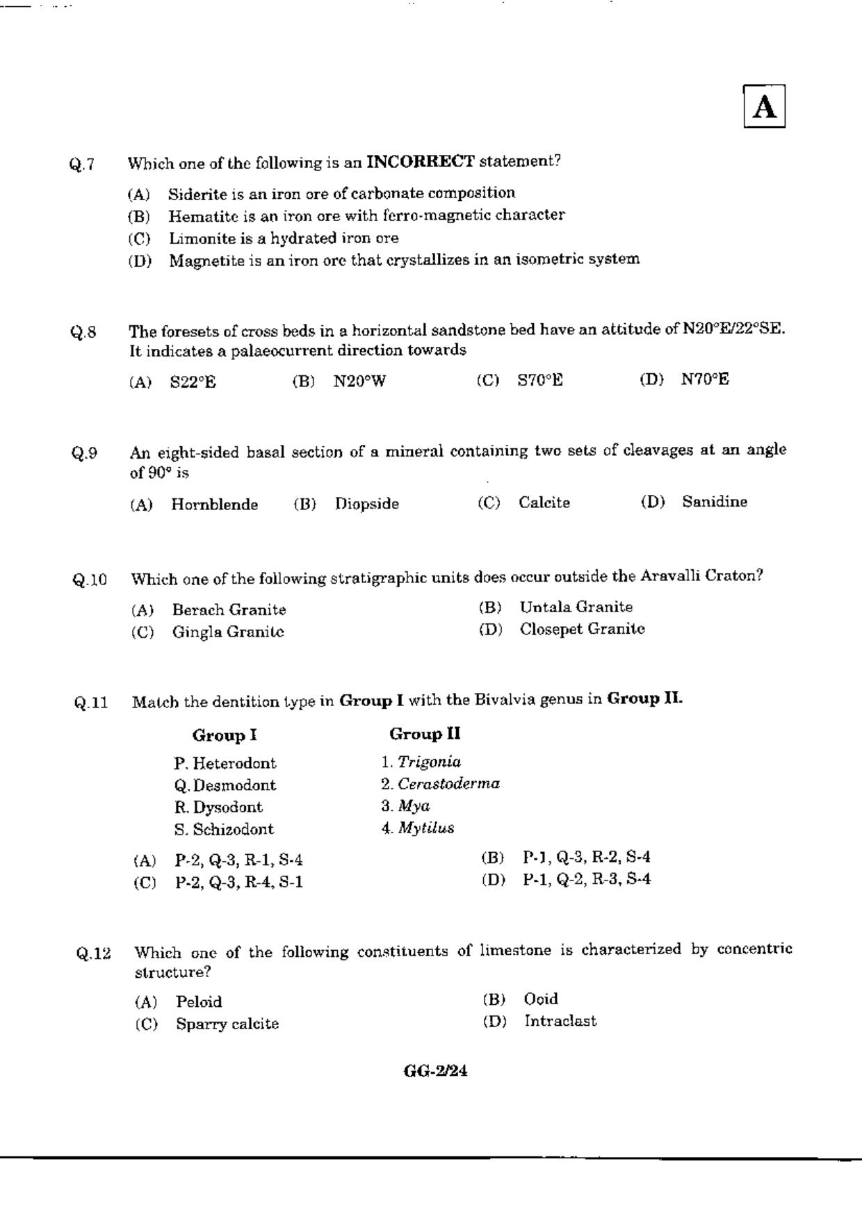 JAM 2010: GG Question Paper - Page 4