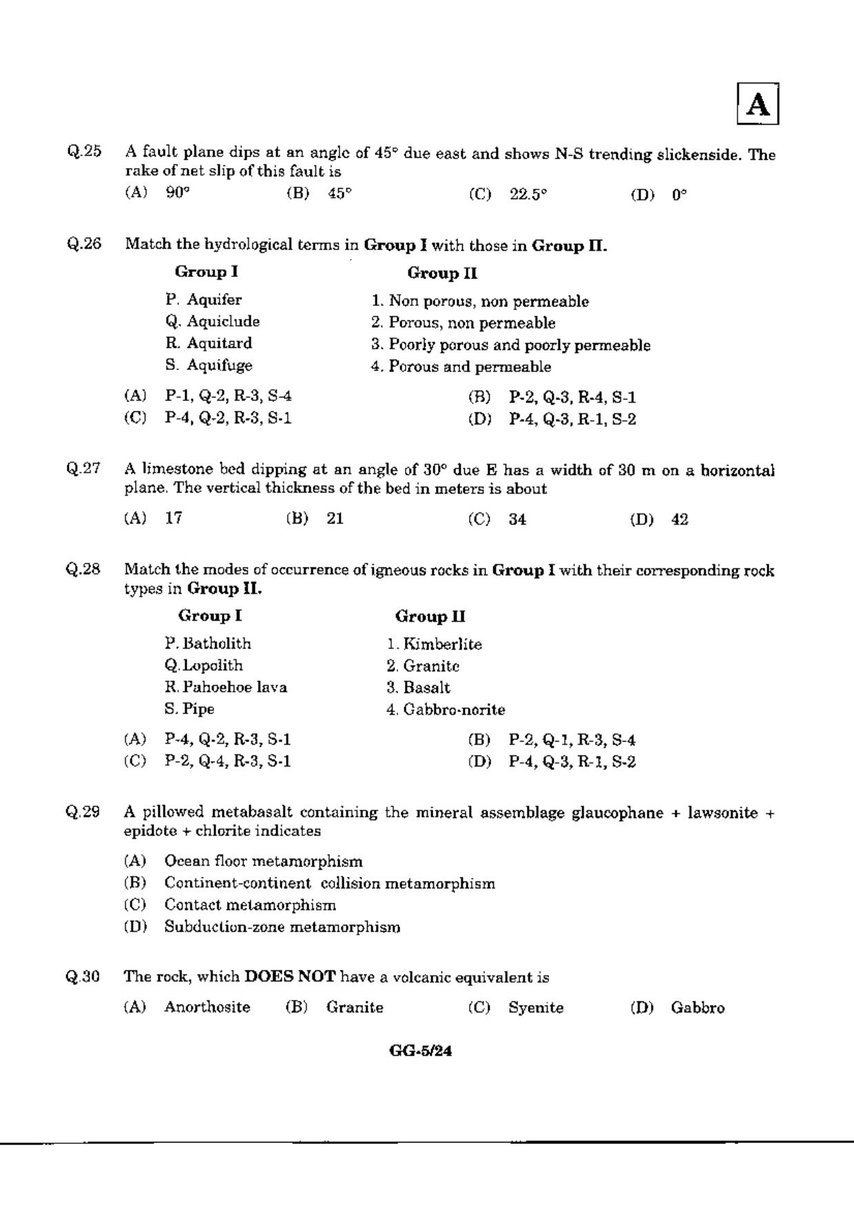 JAM 2010: GG Question Paper - Page 7