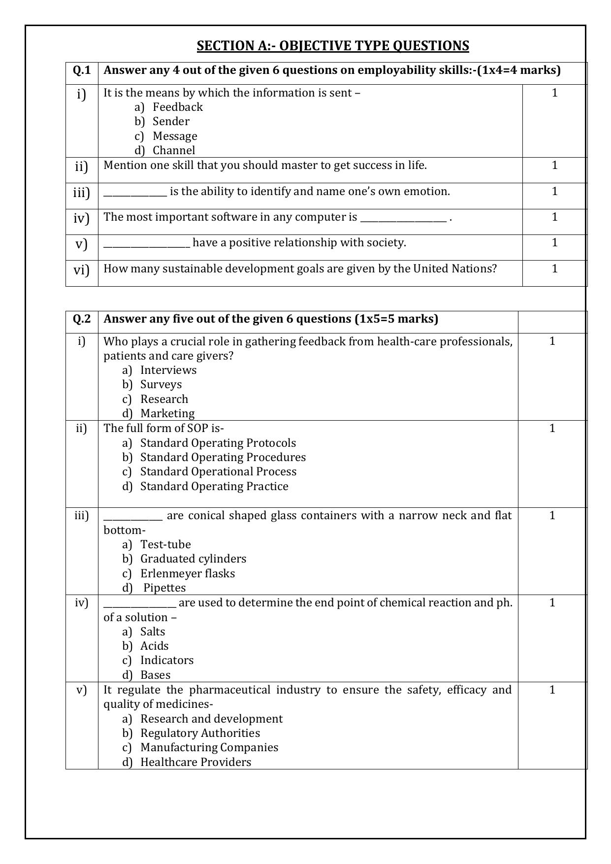 CBSE Class 10 Biotechnology Sample Paper 2025 - Page 4