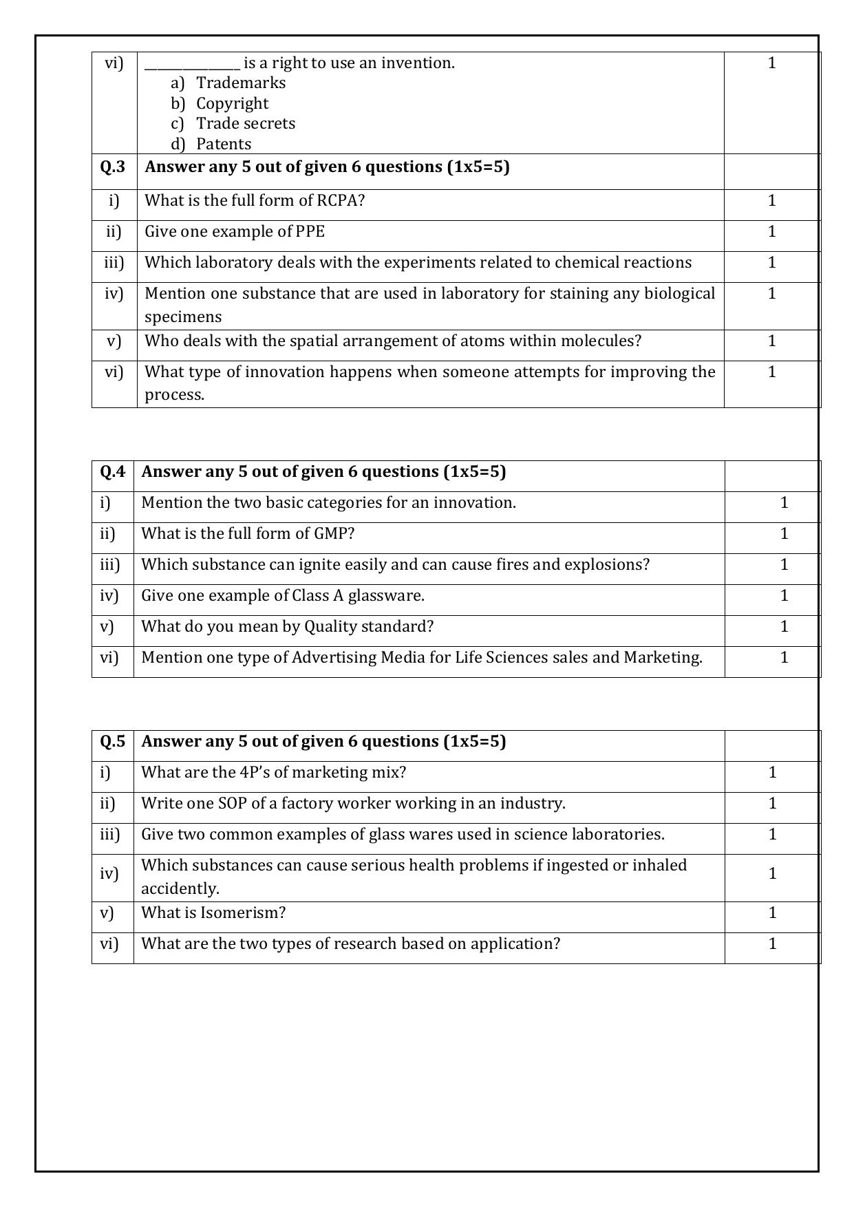 CBSE Class 10 Biotechnology Sample Paper 2025 - Page 5