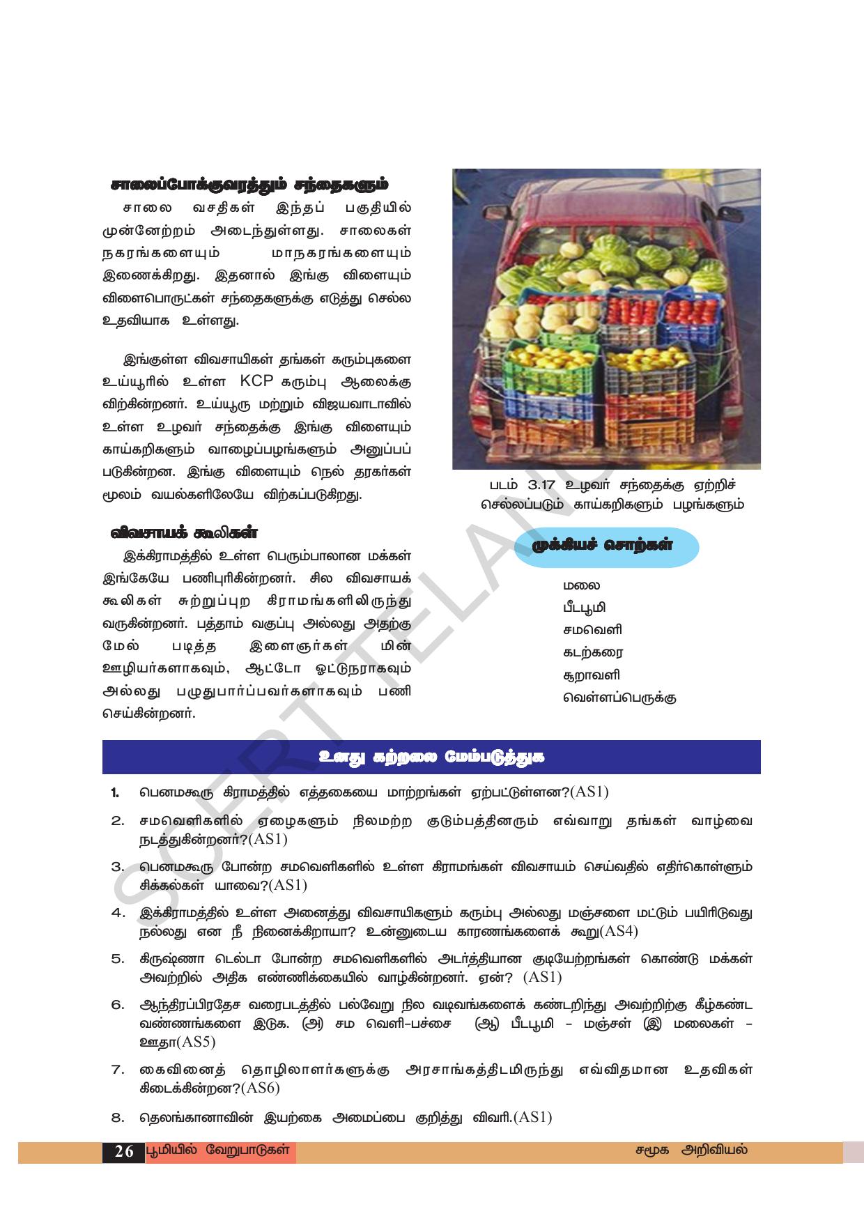 TS SCERT Class 6 Social Science (Tamil Medium) Text Book - Page 36