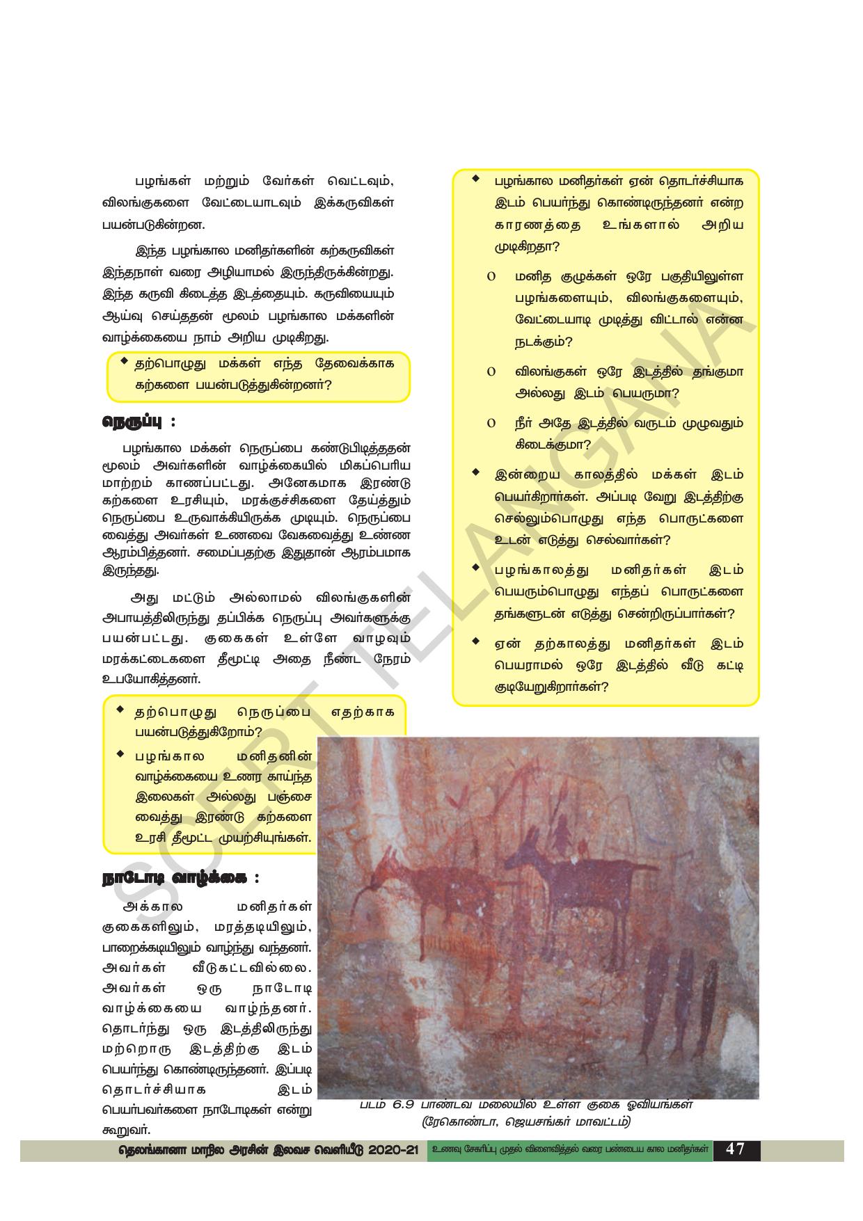 TS SCERT Class 6 Social Science (Tamil Medium) Text Book - Page 57