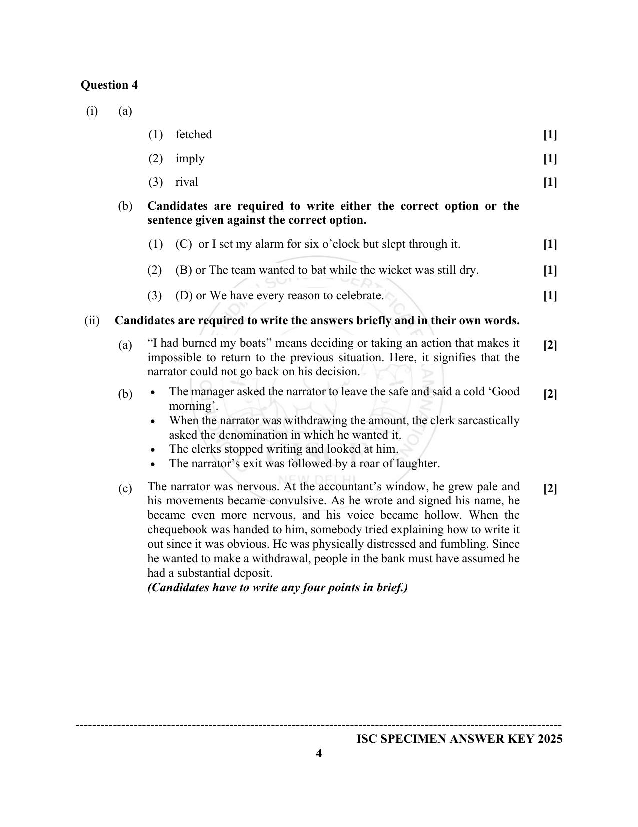 ISC Class 12 2025 English Language (English Paper 1) (SQP & AK) Specimen Paper - Page 11