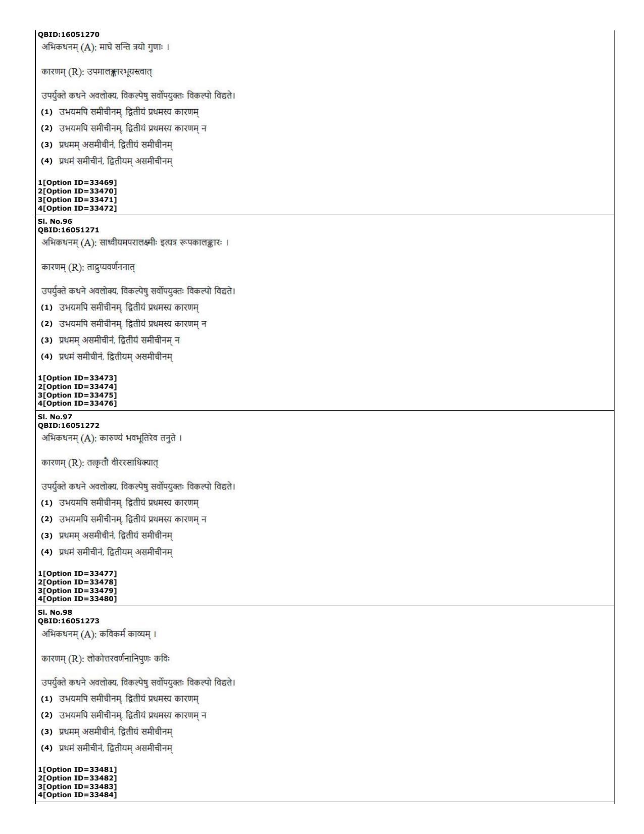 CUET (PG) 2022: PGQP-47 Sahitya (Alankara varga) Sahitya (Kavya varga) (10-09-2022) Question Paper - Page 24