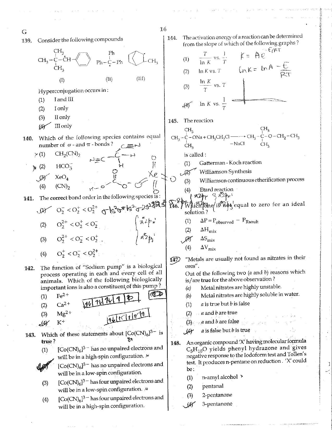 NEET Code G 2015 Question Paper - Page 16