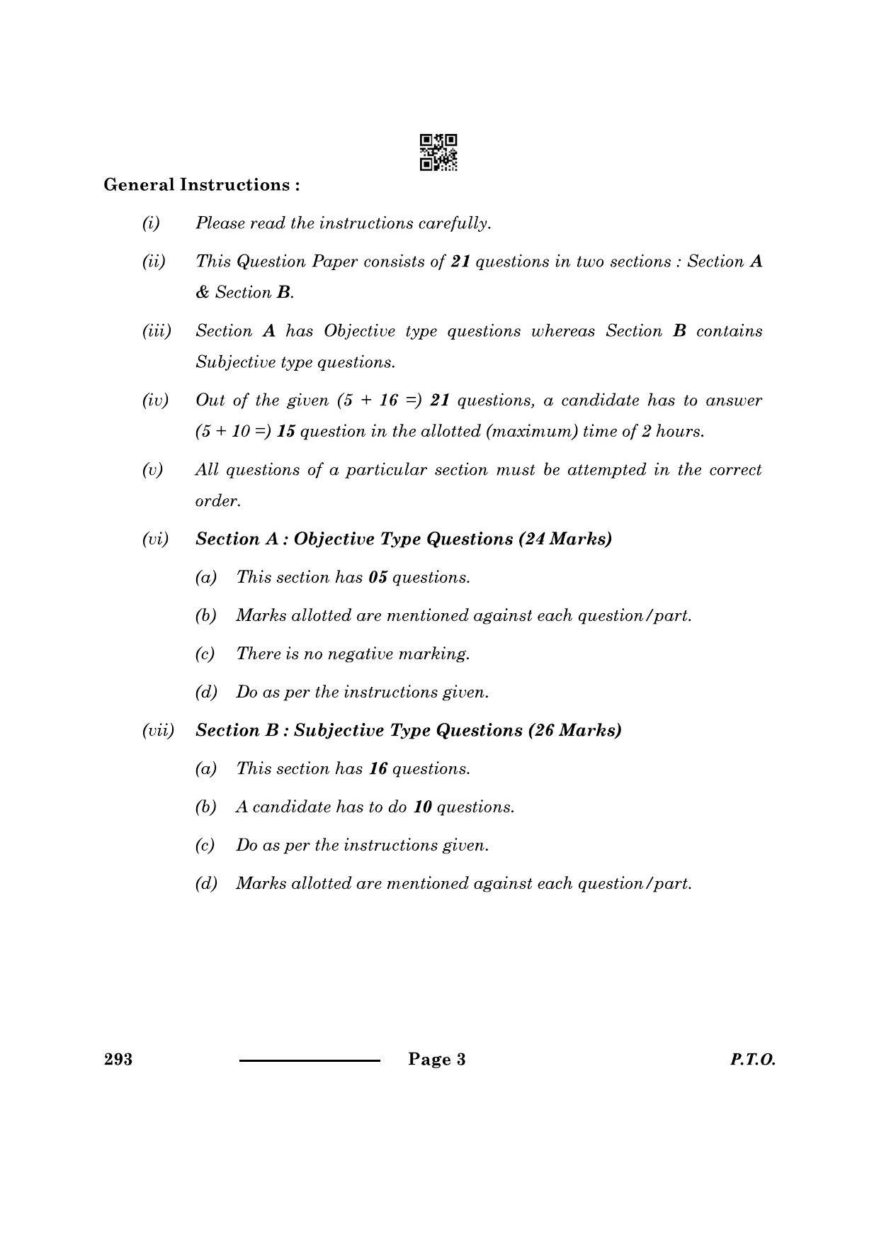 CBSE Class 10 Introduction Tourism 2024 Question Paper - Page 3