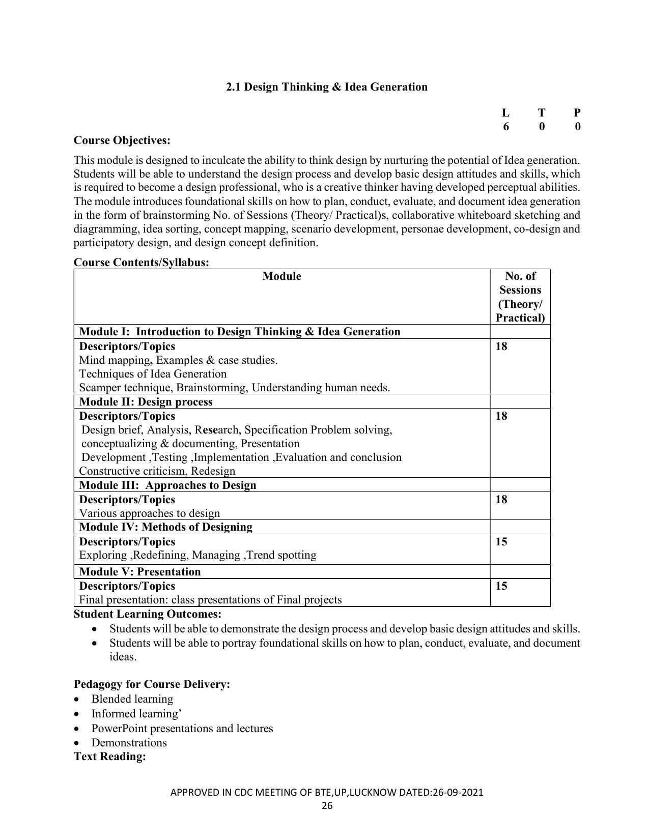 SYLLABUS FOR SEMESTER SYSTEM EFFECTIVE FROM (2021-2022) - CRAFT TECHNOLOGY - Page 26