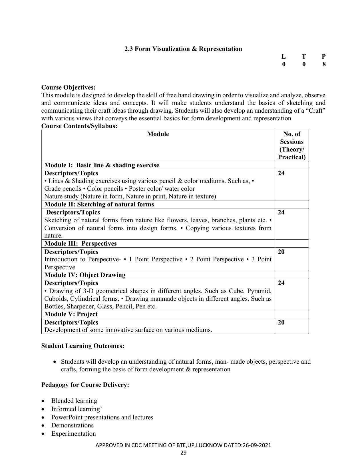 SYLLABUS FOR SEMESTER SYSTEM EFFECTIVE FROM (2021-2022) - CRAFT TECHNOLOGY - Page 29