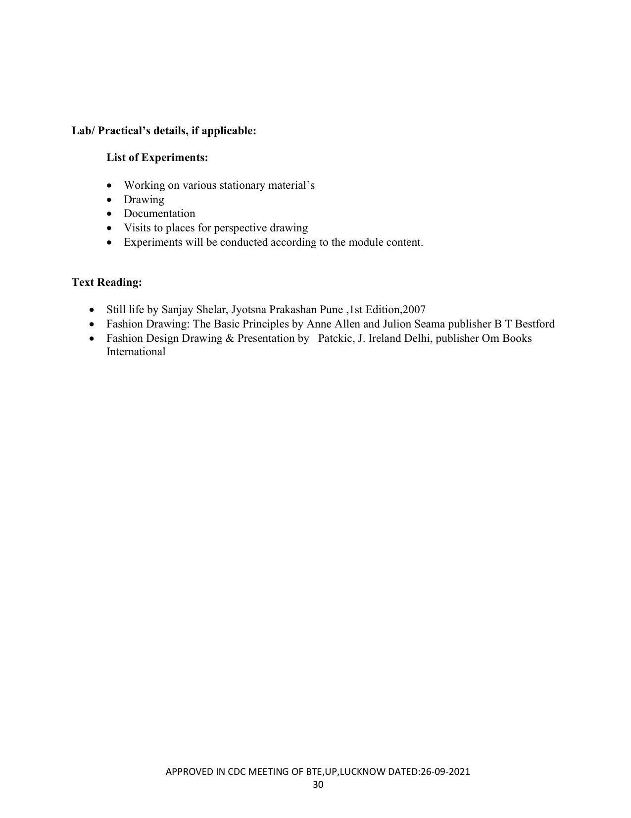 SYLLABUS FOR SEMESTER SYSTEM EFFECTIVE FROM (2021-2022) - CRAFT TECHNOLOGY - Page 30