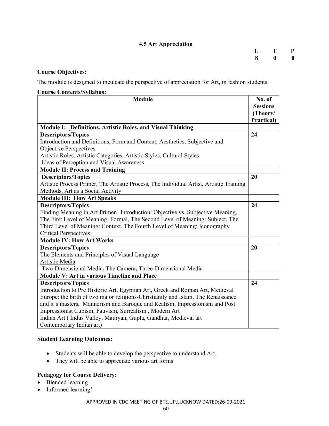 SYLLABUS FOR SEMESTER SYSTEM EFFECTIVE FROM (2021-2022) - CRAFT TECHNOLOGY - Page 60