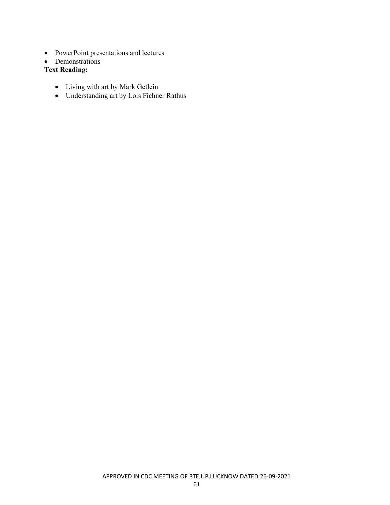 SYLLABUS FOR SEMESTER SYSTEM EFFECTIVE FROM (2021-2022) - CRAFT TECHNOLOGY - Page 61