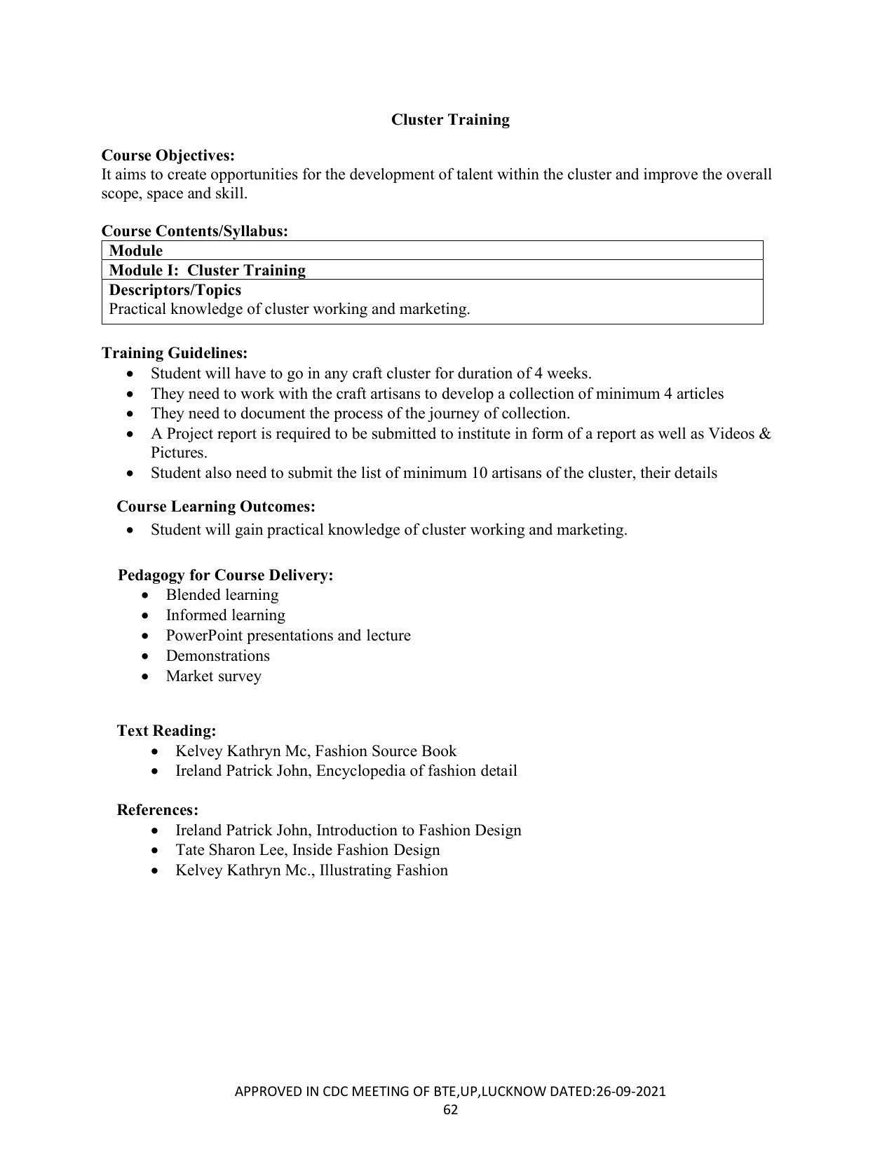 SYLLABUS FOR SEMESTER SYSTEM EFFECTIVE FROM (2021-2022) - CRAFT TECHNOLOGY - Page 62
