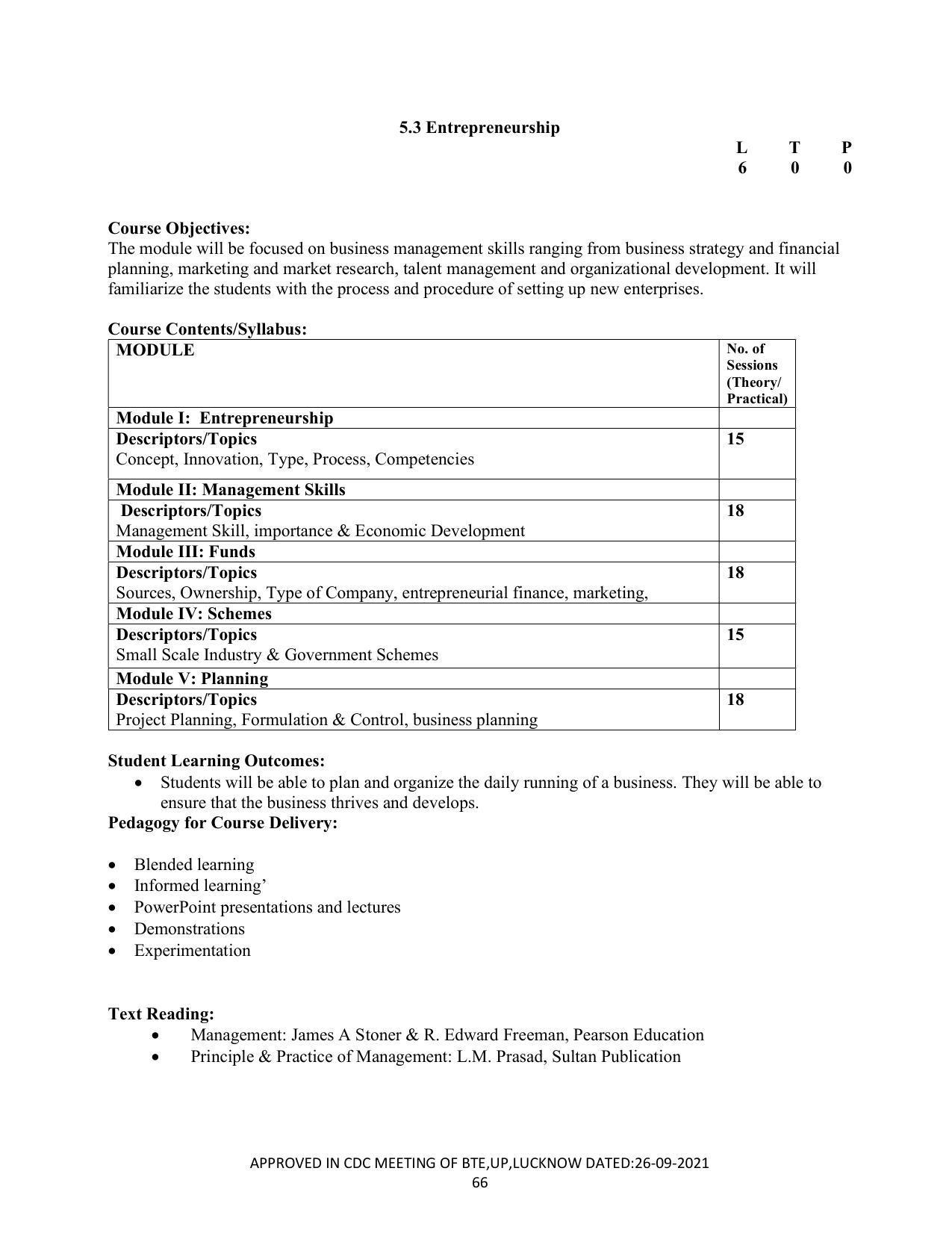 SYLLABUS FOR SEMESTER SYSTEM EFFECTIVE FROM (2021-2022) - CRAFT TECHNOLOGY - Page 66