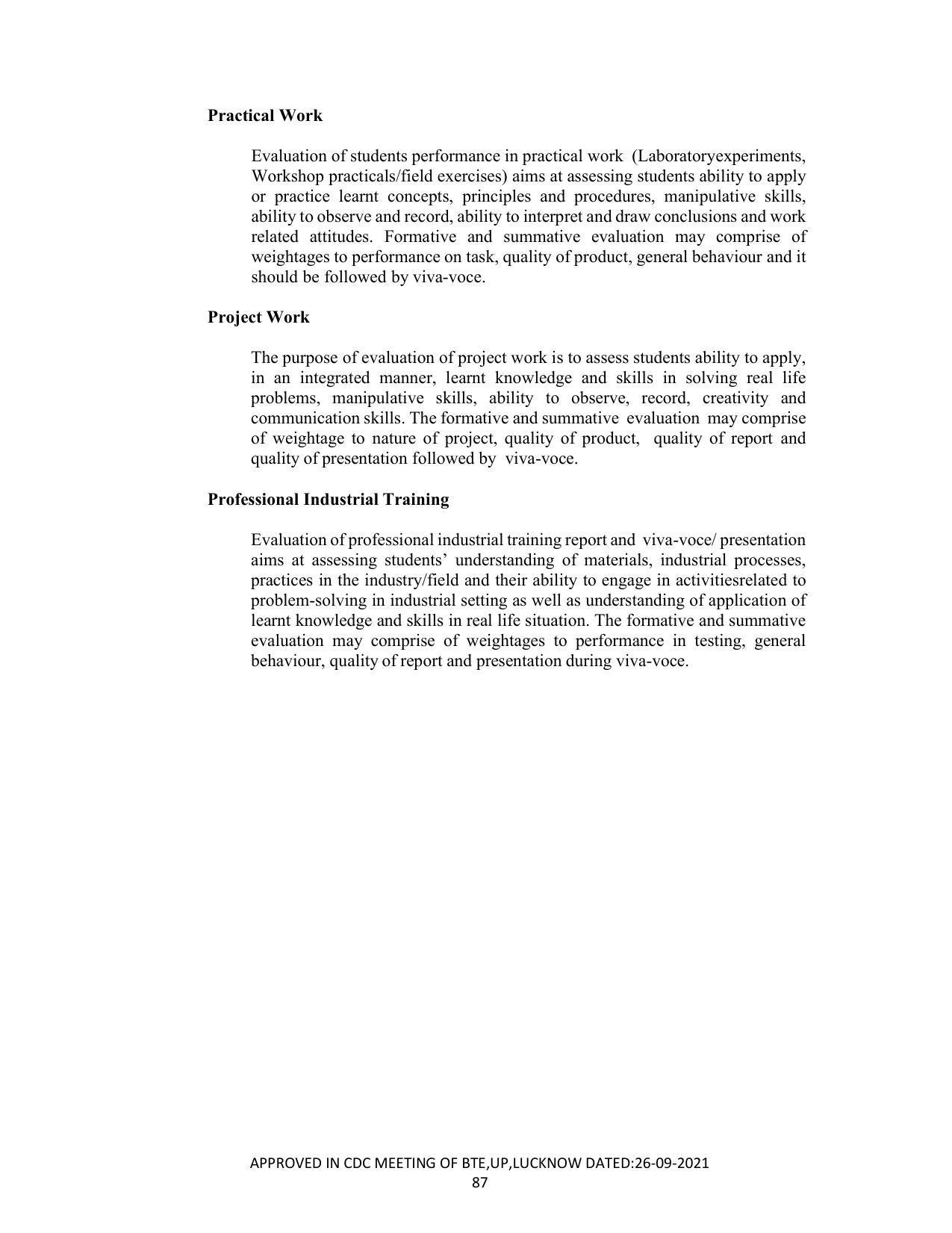 SYLLABUS FOR SEMESTER SYSTEM EFFECTIVE FROM (2021-2022) - CRAFT TECHNOLOGY - Page 87
