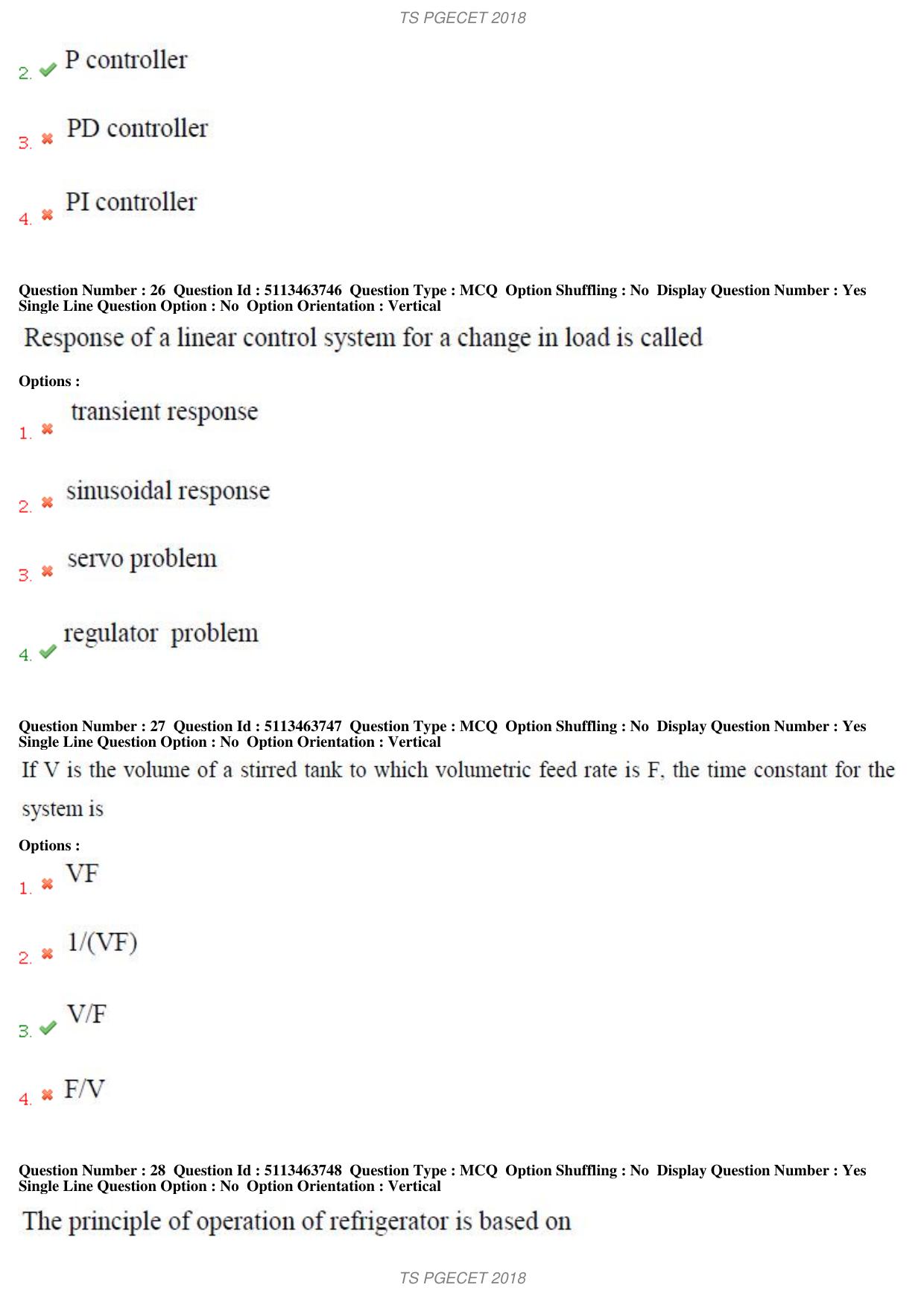 TS PGECET 2018: Chemical Engineering Question Papers - Page 11
