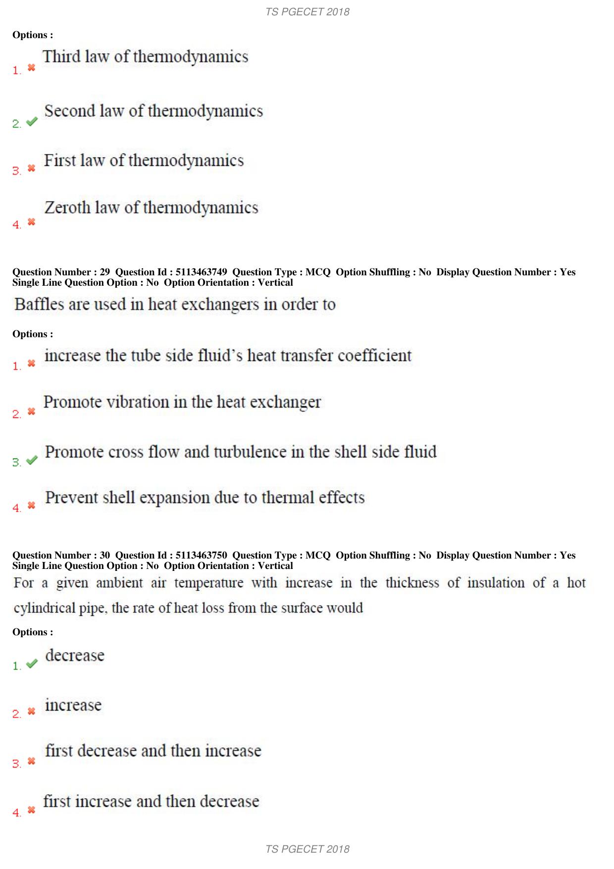 TS PGECET 2018: Chemical Engineering Question Papers - Page 12