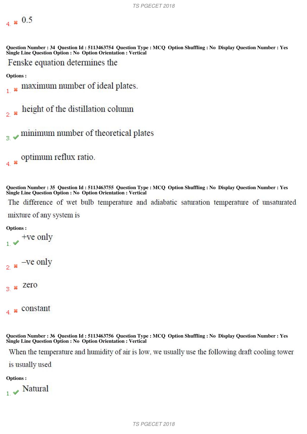 TS PGECET 2018: Chemical Engineering Question Papers - Page 14