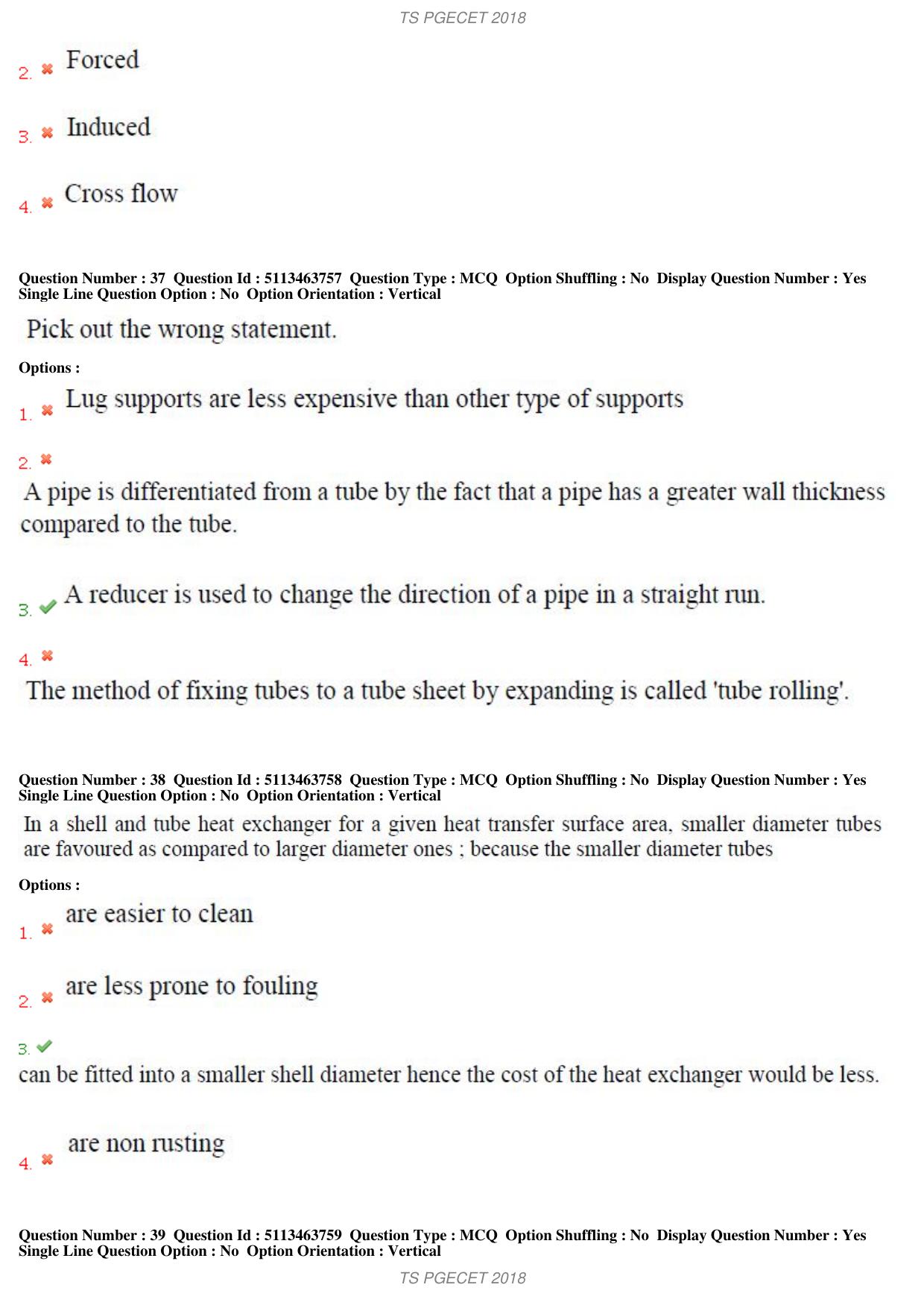 TS PGECET 2018: Chemical Engineering Question Papers - Page 15