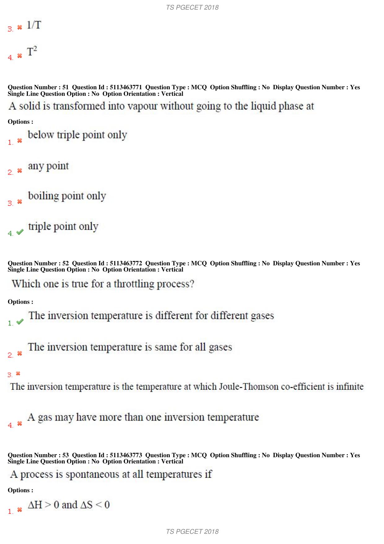 TS PGECET 2018: Chemical Engineering Question Papers - Page 20