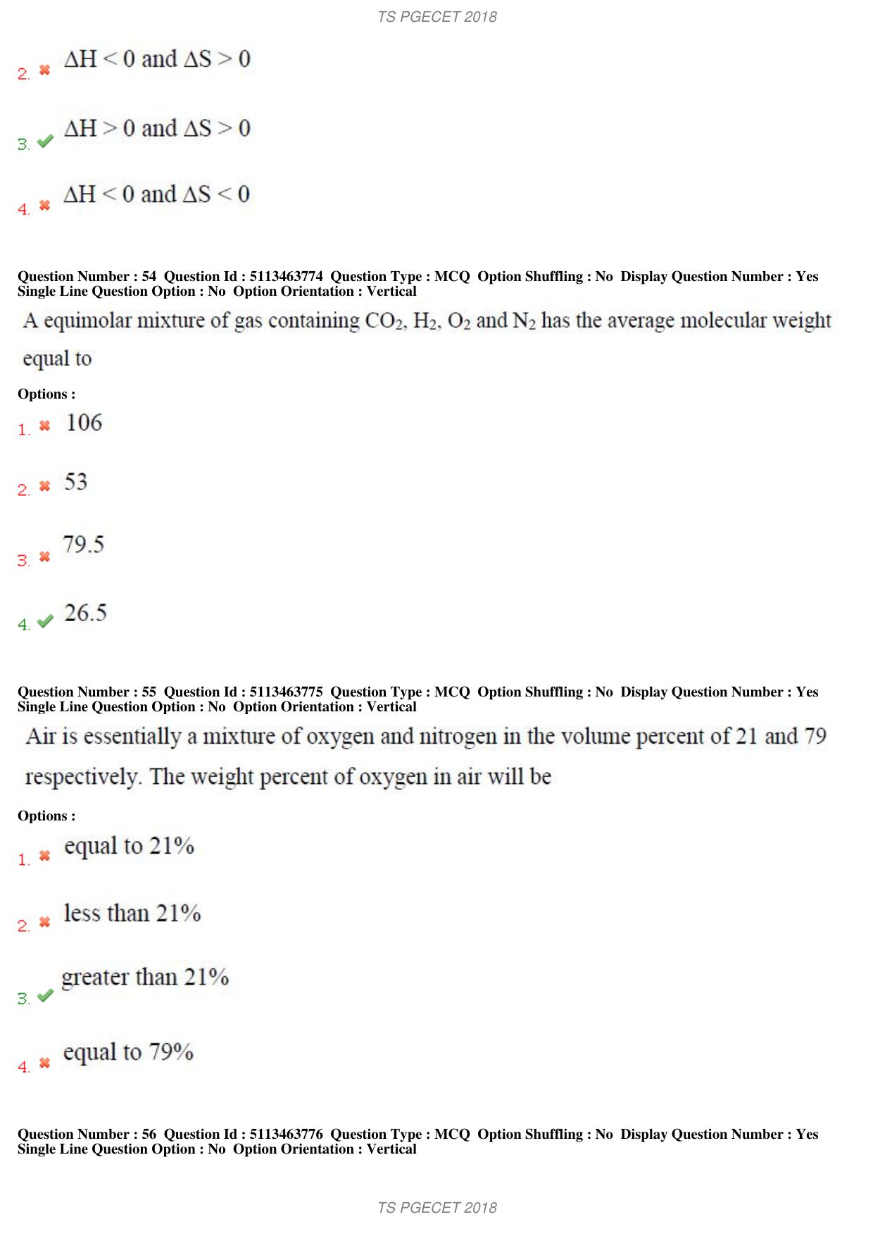 TS PGECET 2018: Chemical Engineering Question Papers - Page 21
