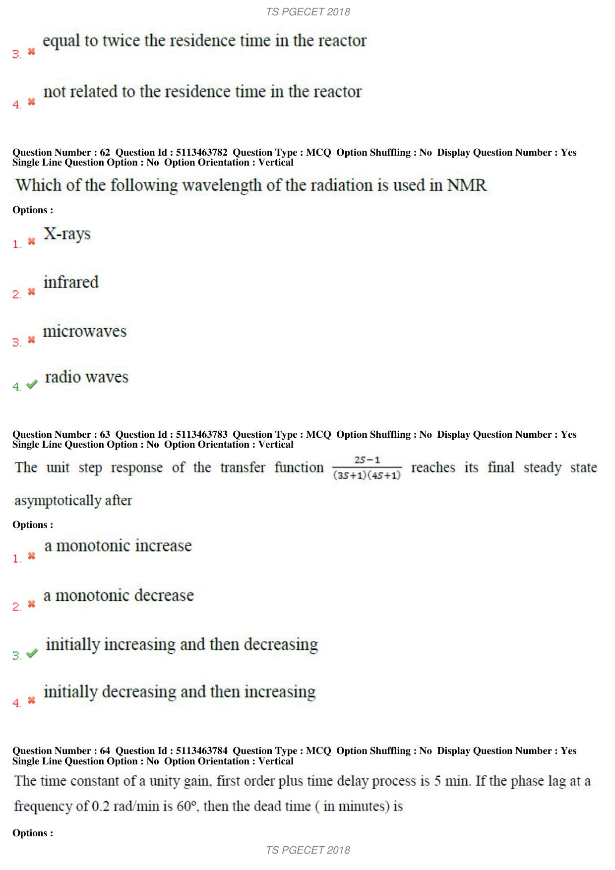 TS PGECET 2018: Chemical Engineering Question Papers - Page 24