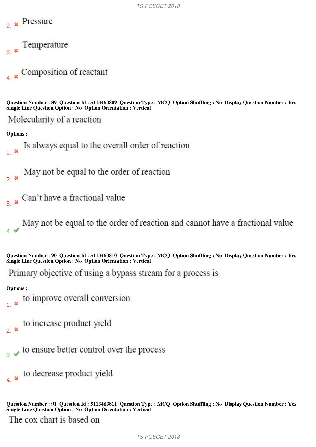 TS PGECET 2018: Chemical Engineering Question Papers - Page 34