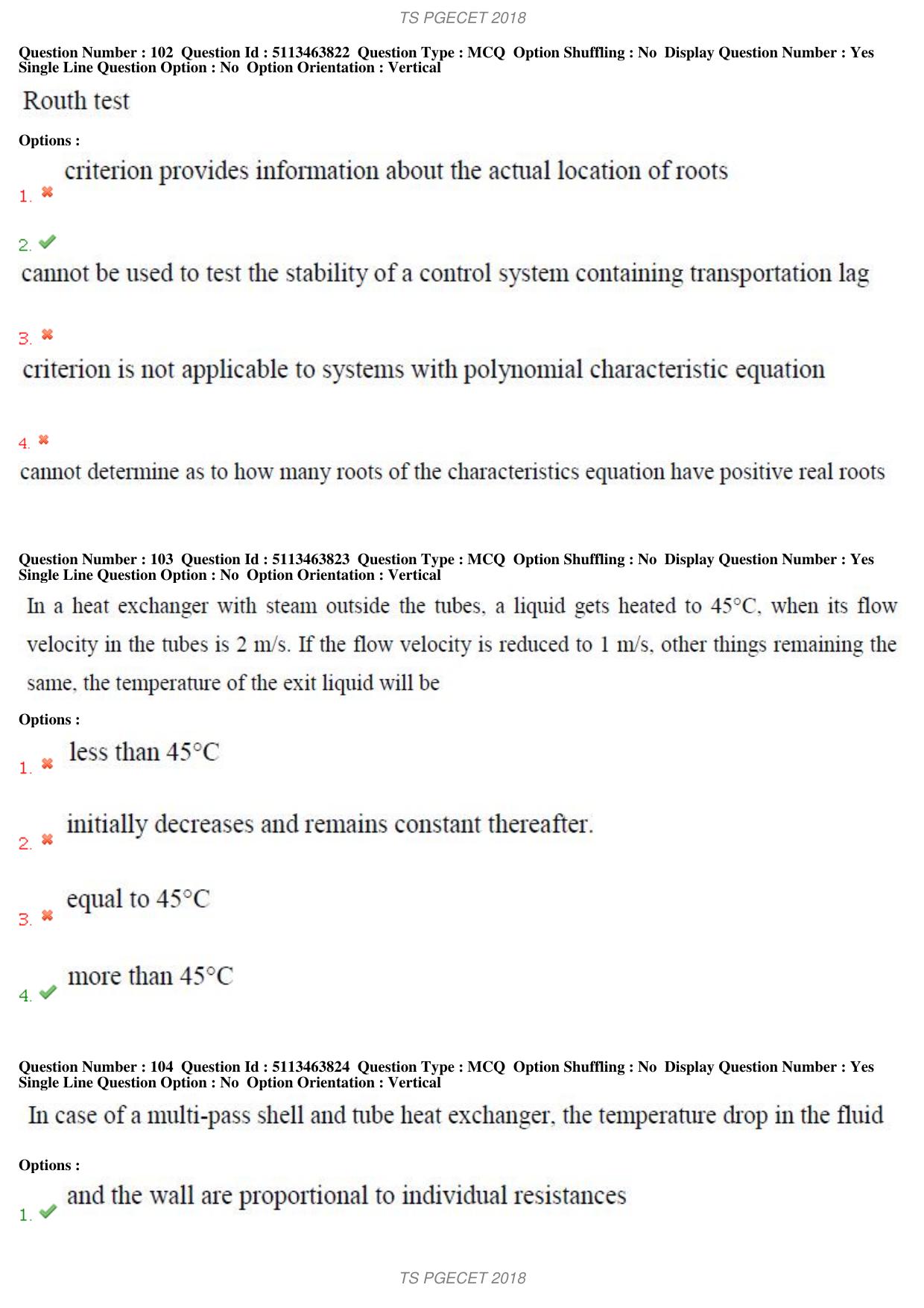TS PGECET 2018: Chemical Engineering Question Papers - Page 39