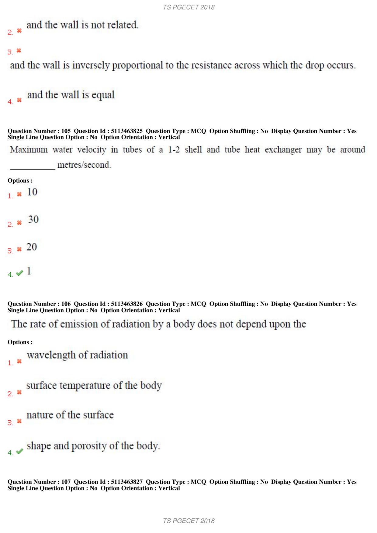 TS PGECET 2018: Chemical Engineering Question Papers - Page 40