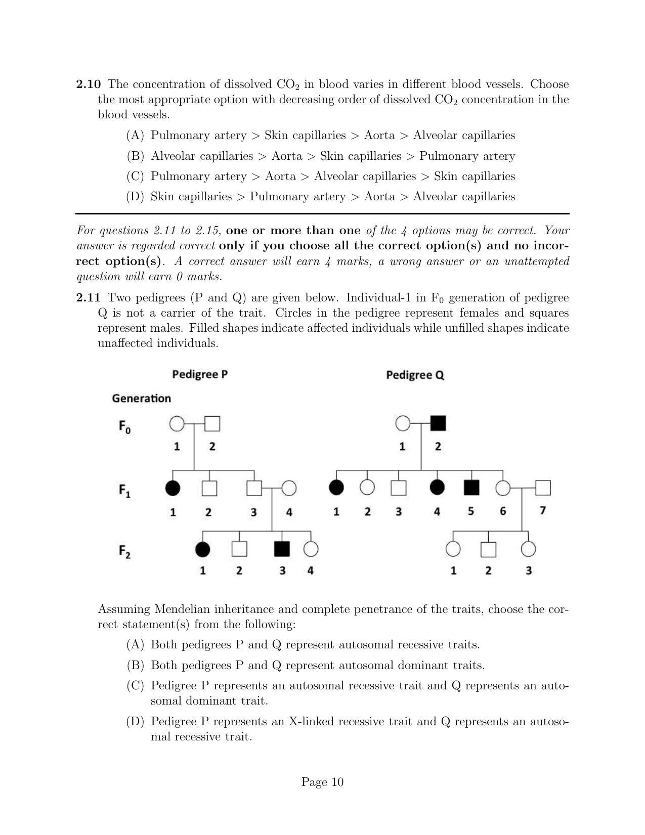 NEST 2017 Question Paper - Page 10