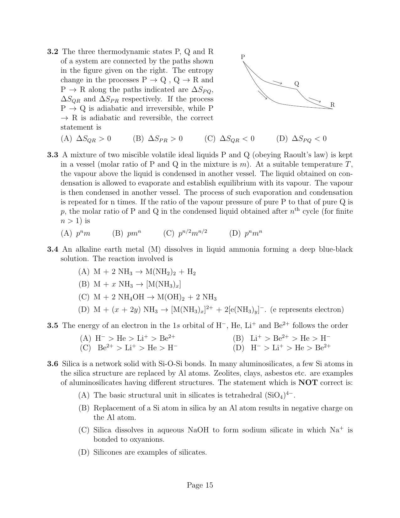 NEST 2017 Question Paper - Page 15