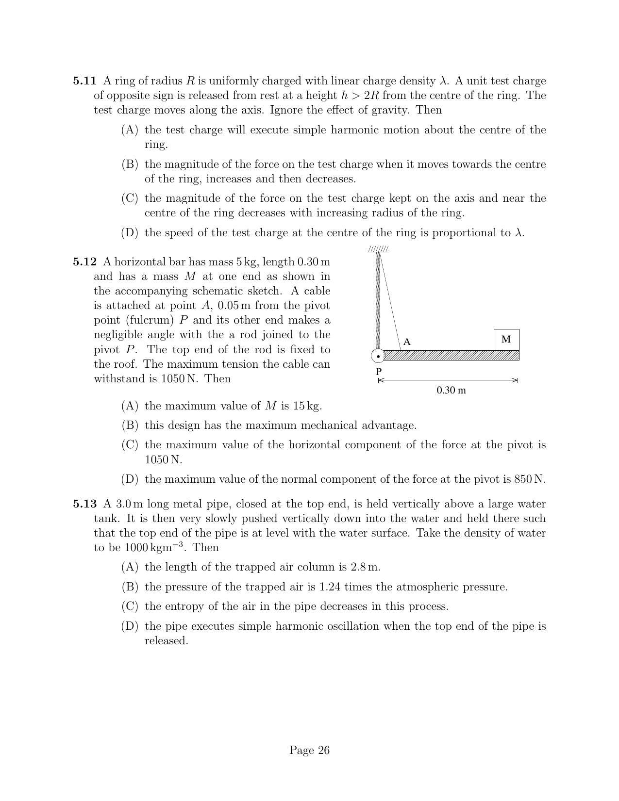 NEST 2017 Question Paper - Page 26