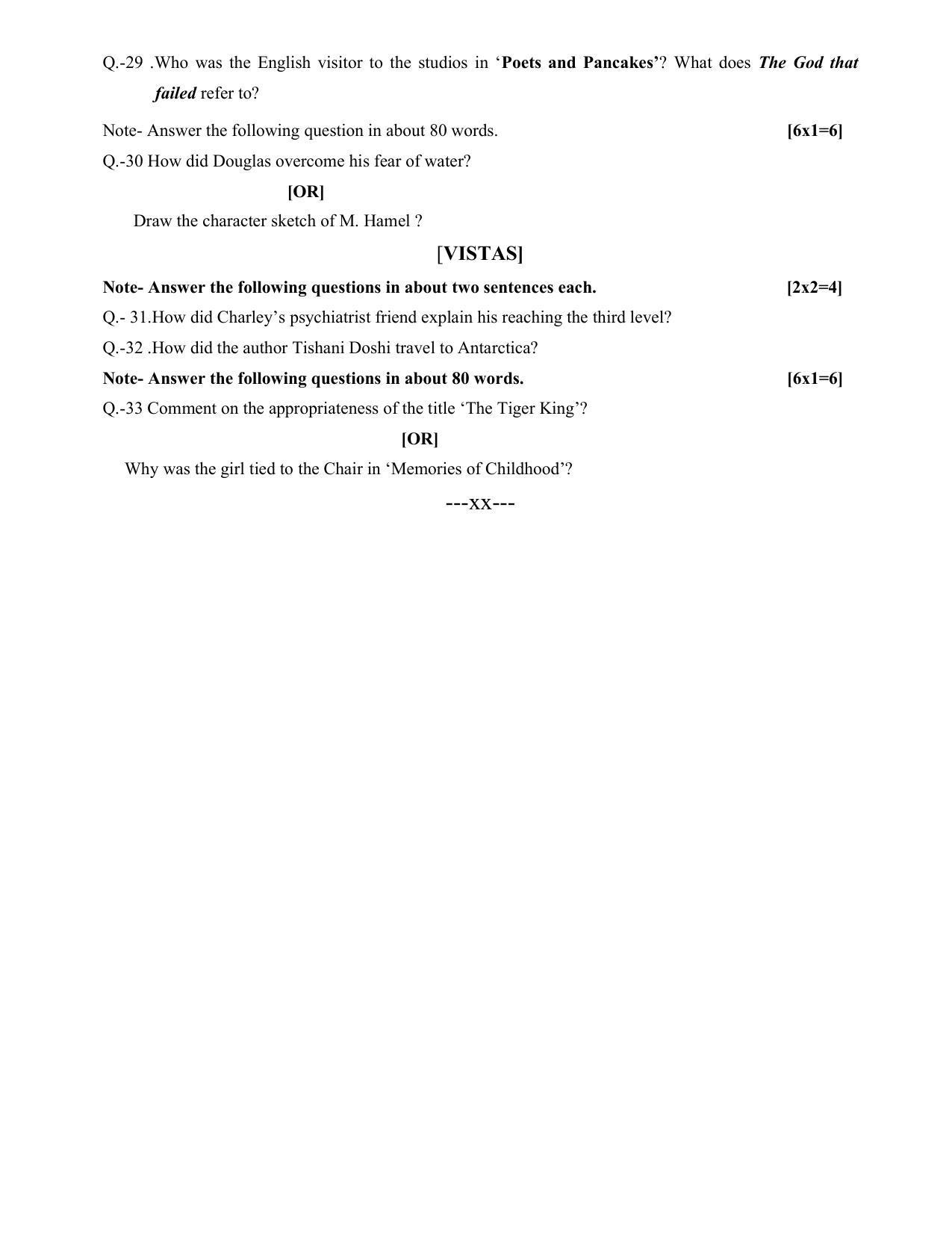 CG Board 12th English Sample Paper - Page 6