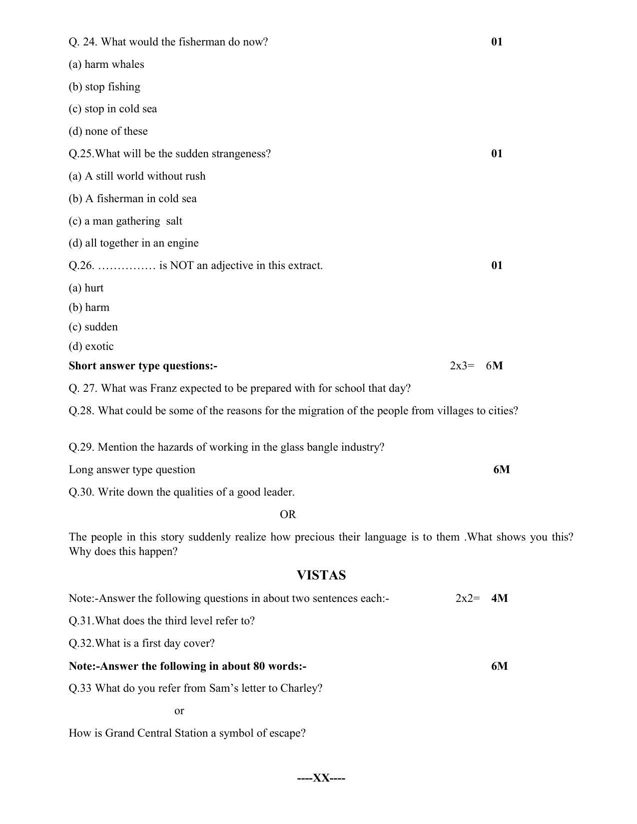 CG Board 12th English Sample Paper - Page 11