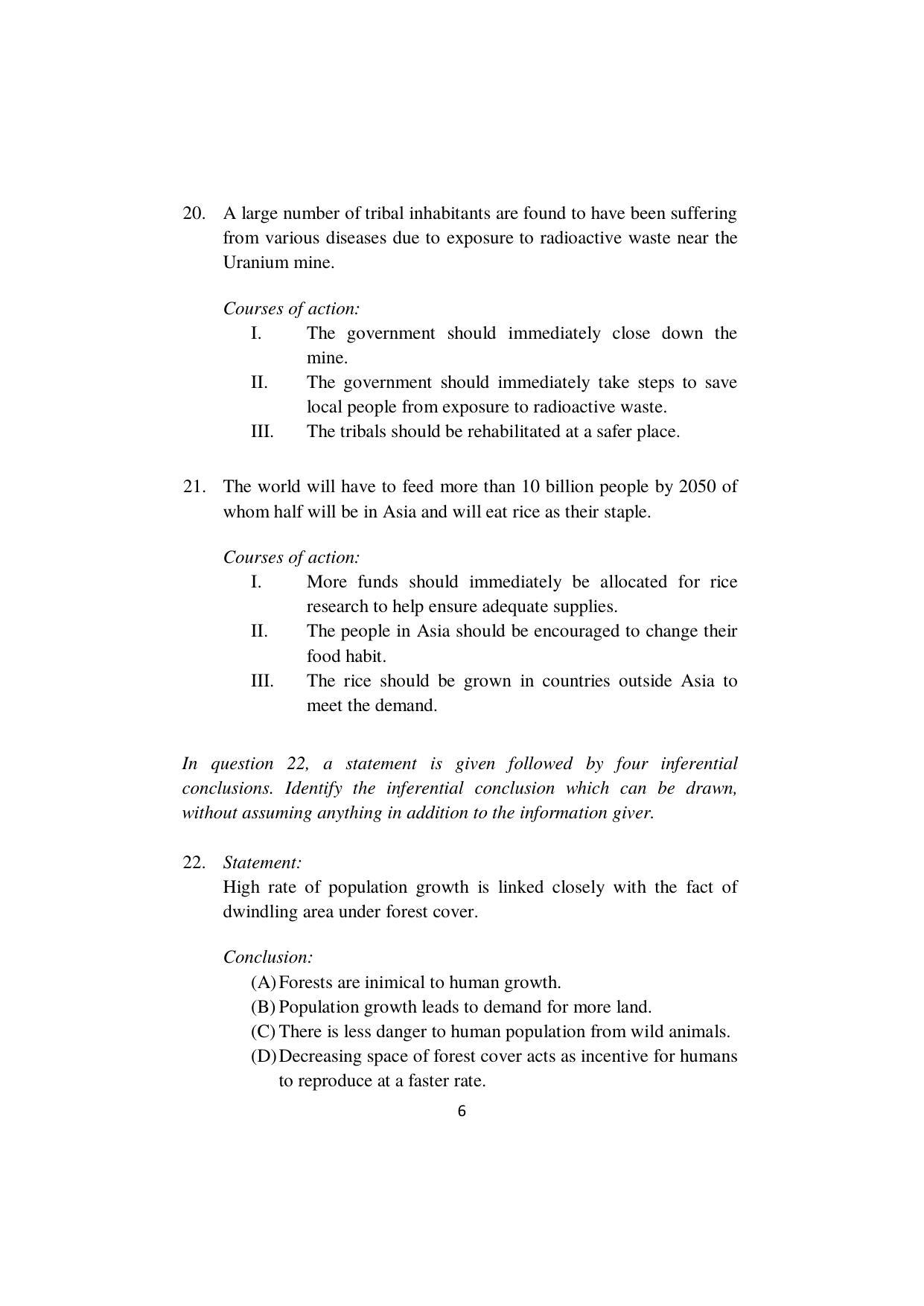 ISI Admission Test M.S (LIS) PLA 2022 Sample Paper - Page 6