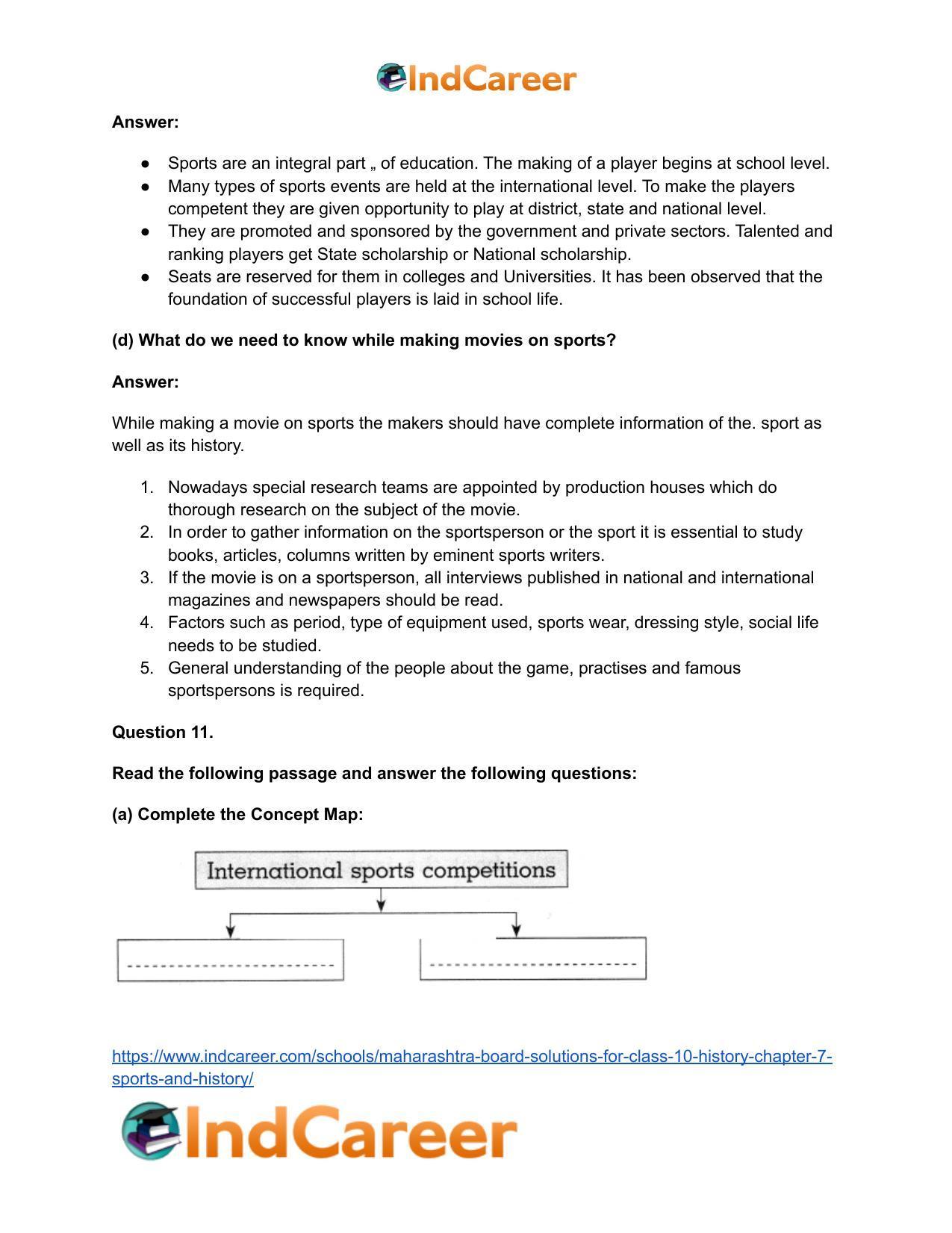 Maharashtra Board Solutions for Class 10- History: Chapter 7- Sports and History - Page 19