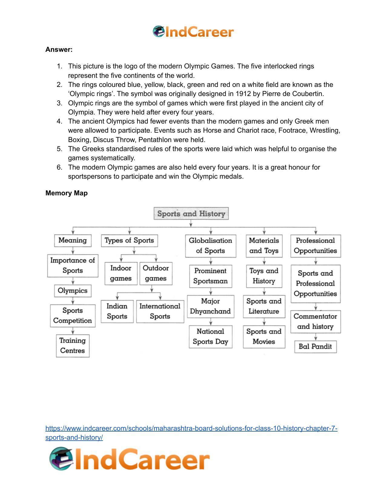 Maharashtra Board Solutions for Class 10- History: Chapter 7- Sports and History - Page 22