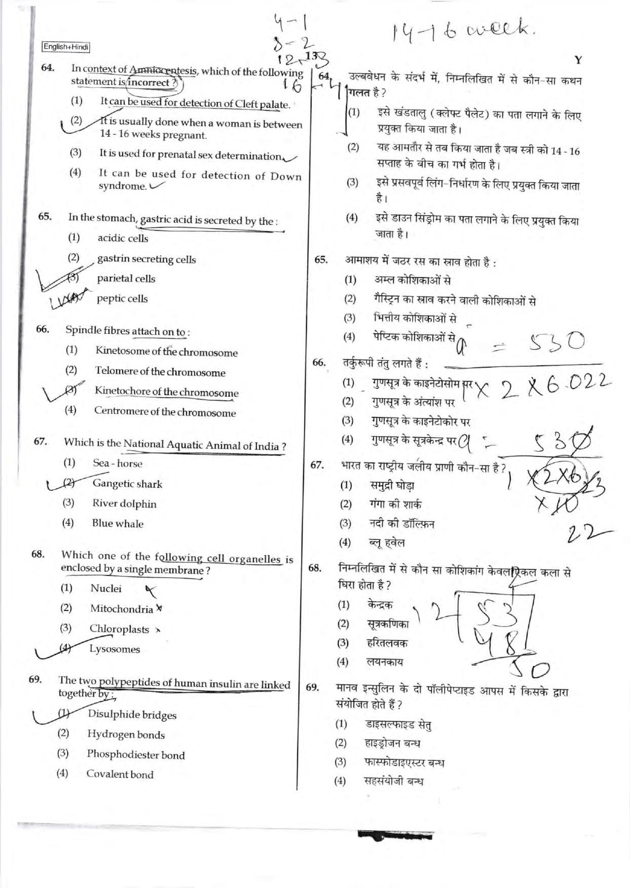 NEET Code C/ R/ Y 2016 Question Paper - Page 13