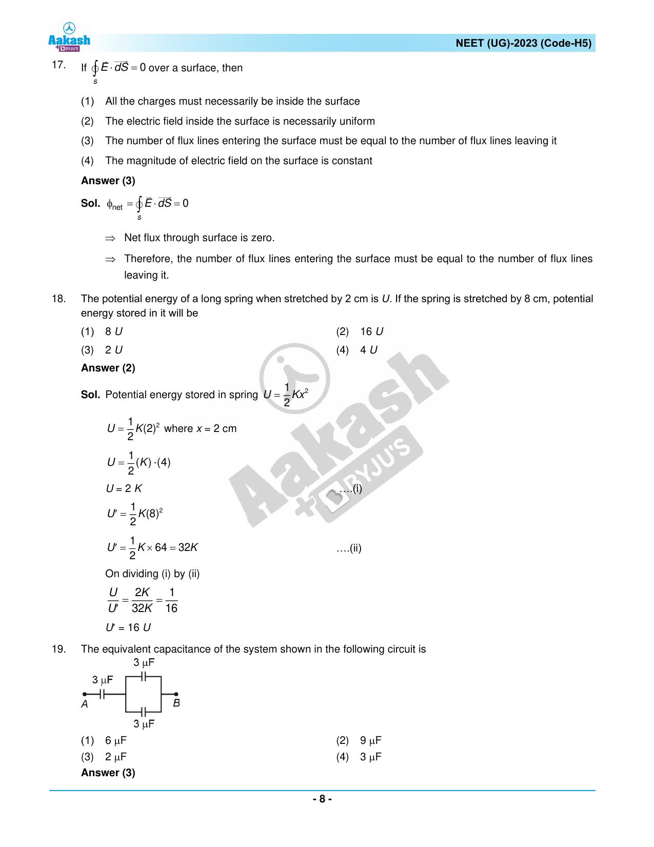 NEET 2023 Question Paper H5 - Page 8
