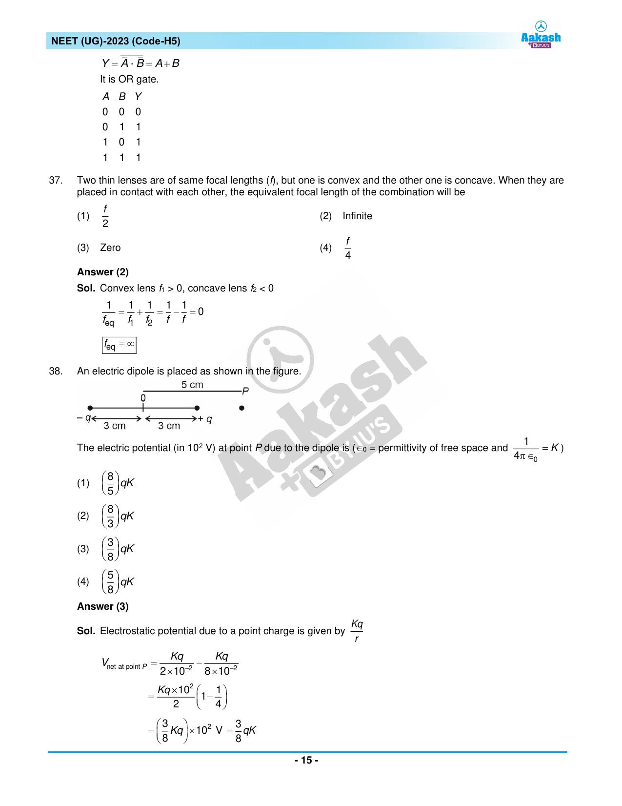 NEET 2023 Question Paper H5 - Page 15