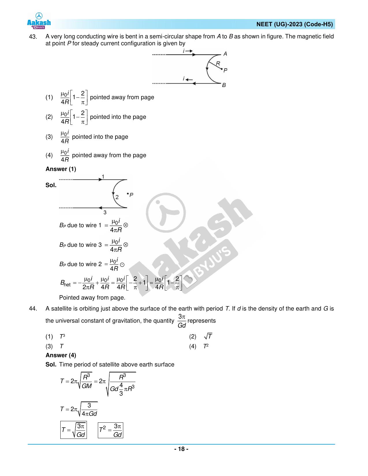 NEET 2023 Question Paper H5 - Page 18